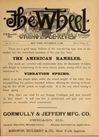 The Wheel Cycling Trade Review, Vol 4, No 3 cover