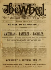 The Wheel Cycling Trade Review, Vol 5, No 1 cover