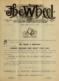 The Wheel Cycling Trade Review, Vol 5, No 19 cover