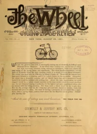 The Wheel Cycling Trade Review, Vol 8, No 1 cover