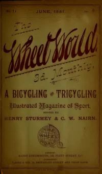 The Wheel World, Vol 3, No 14 cover