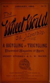 The Wheel World, Vol 6, No 33 cover