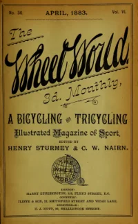 The Wheel World, Vol 6, No 36 cover