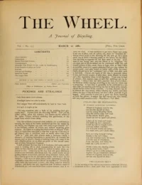 The Wheel, Vol 1, No 13 cover