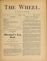 The Wheel, Vol 1, No 15 cover