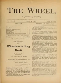The Wheel, Vol 1, No 16 cover