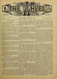 The Wheel, Vol 10, No 16 cover