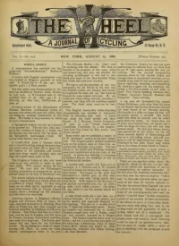 The Wheel, Vol 10, No 20 cover