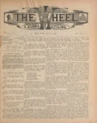The Wheel, Vol 8, No 14 cover