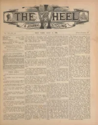 The Wheel, Vol 8, No 16 cover