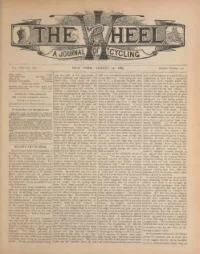 The Wheel, Vol 8, No 20 cover