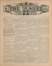 The Wheel, Vol 8, No 21 cover