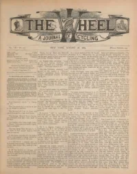 The Wheel, Vol 8, No 22 cover
