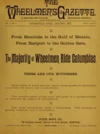The Wheelmans Gazette, Vol 1, No 10 cover