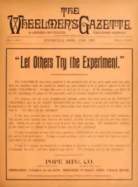 The Wheelmans Gazette, Vol 2, No 3 cover