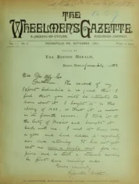 The Wheelmans Gazette, Vol 2, No 6 cover