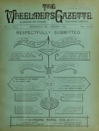 The Wheelmans Gazette, Vol 2, No 9 cover