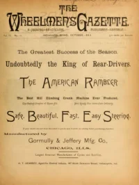 The Wheelmans Gazette, Vol 3, No 10 cover