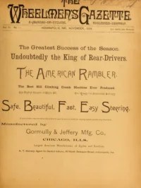The Wheelmans Gazette, Vol 3, No 11 cover