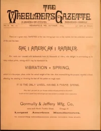 The Wheelmans Gazette, Vol 4, No 10 cover