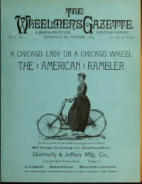 The Wheelmans Gazette, Vol 4, No 11 cover