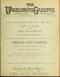 The Wheelmans Gazette, Vol 4, No 7 cover