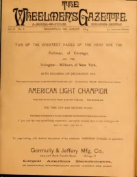 The Wheelmans Gazette, Vol 4, No 8 cover