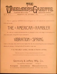 The Wheelmans Gazette, Vol 4, No 9 cover